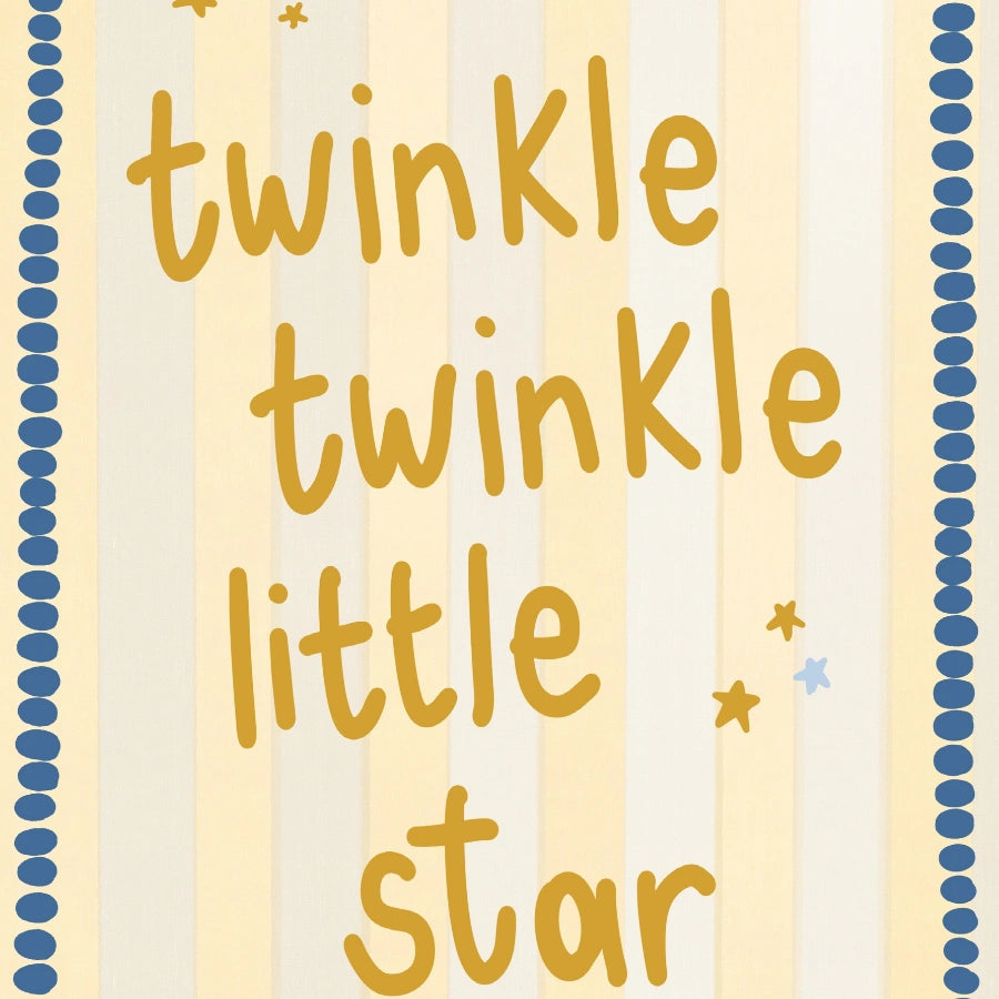 Twinkle Twinkle Little Star Wall Art – Baby Nursery Quote Print