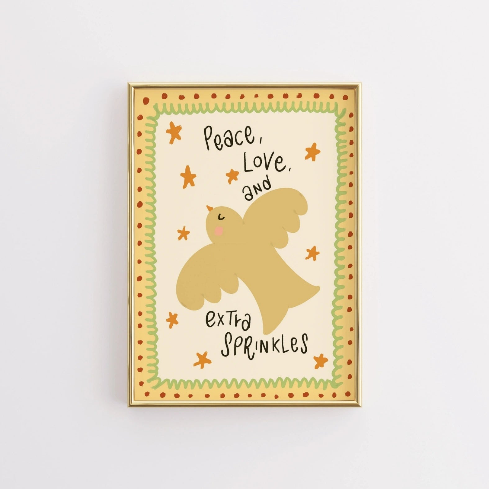 Peace Love and Extra Sprinkles Christmas Print