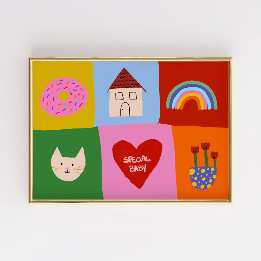 Special Baby Nursery Print – Cute Colorful Wall Art for Kids