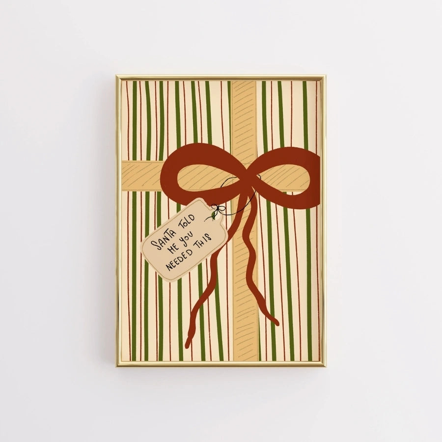 Retro-Festgeschenk-Druck