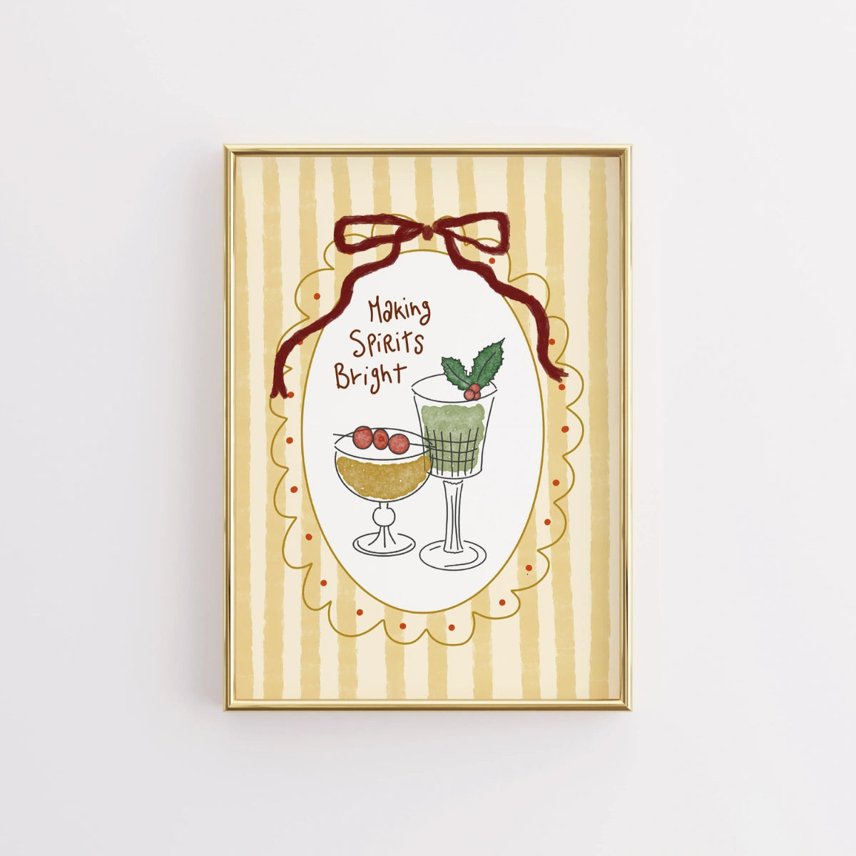 Making Spirits Bright Christmas Print