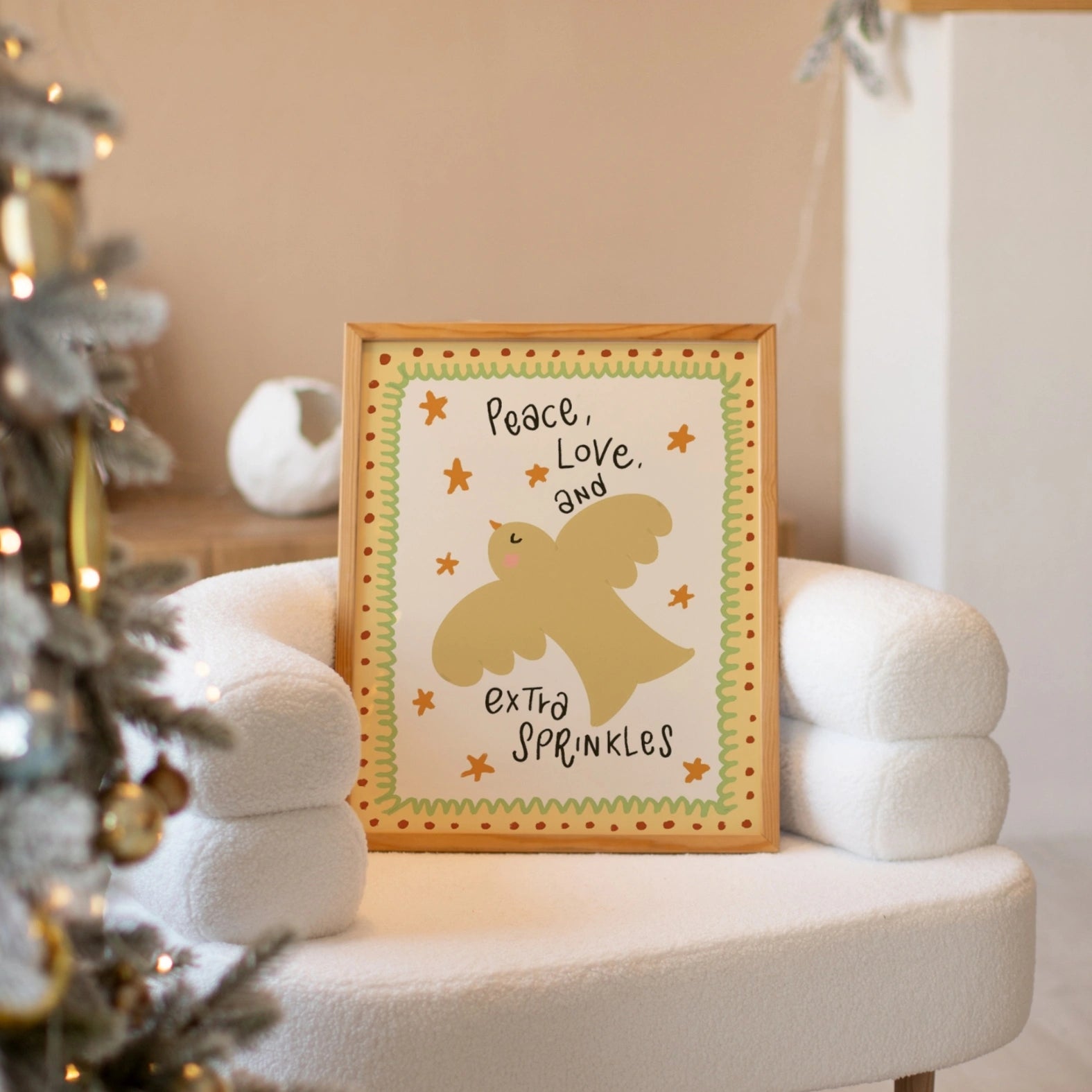 Peace Love and Extra Sprinkles Christmas Print