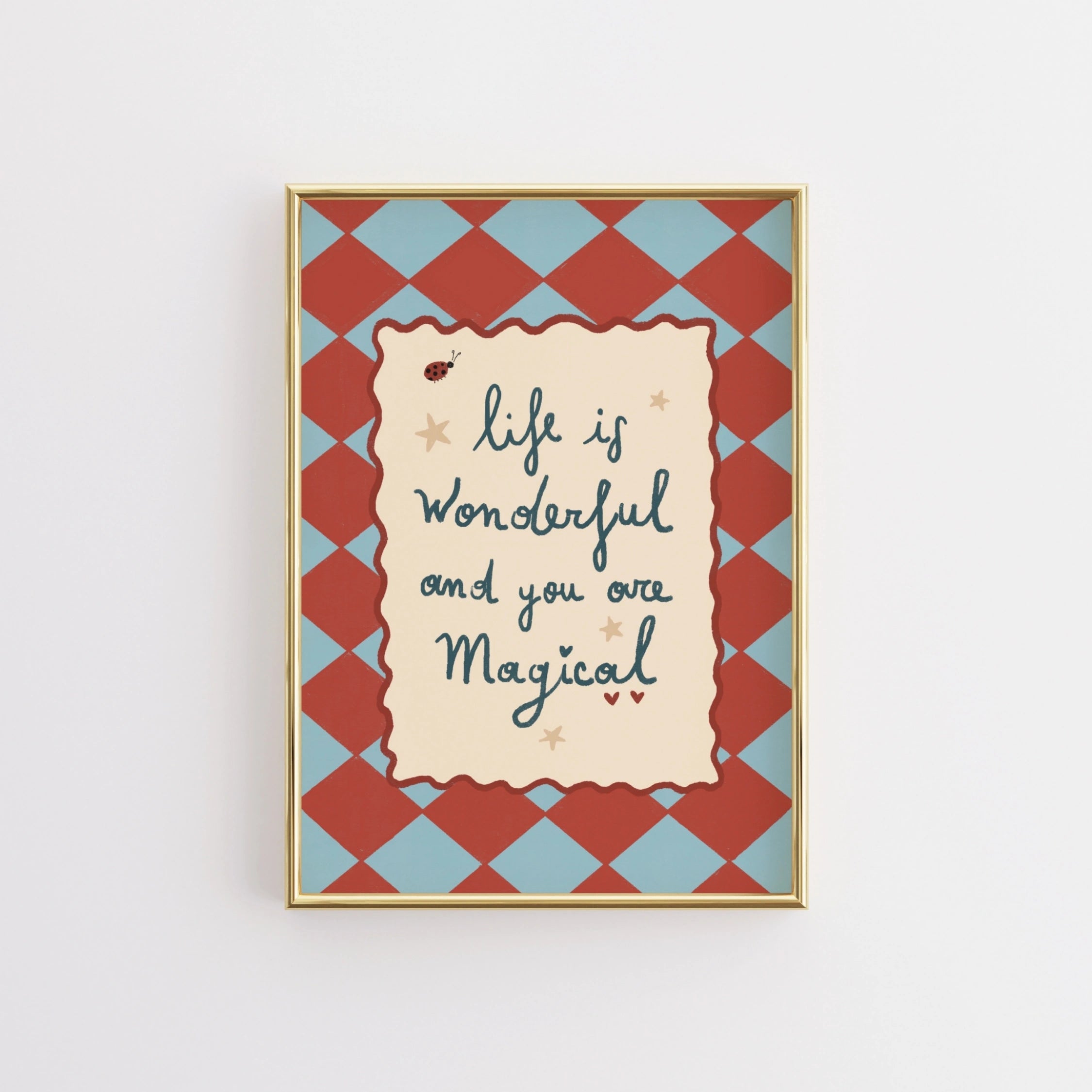Life Is Wonderful Nursery Print