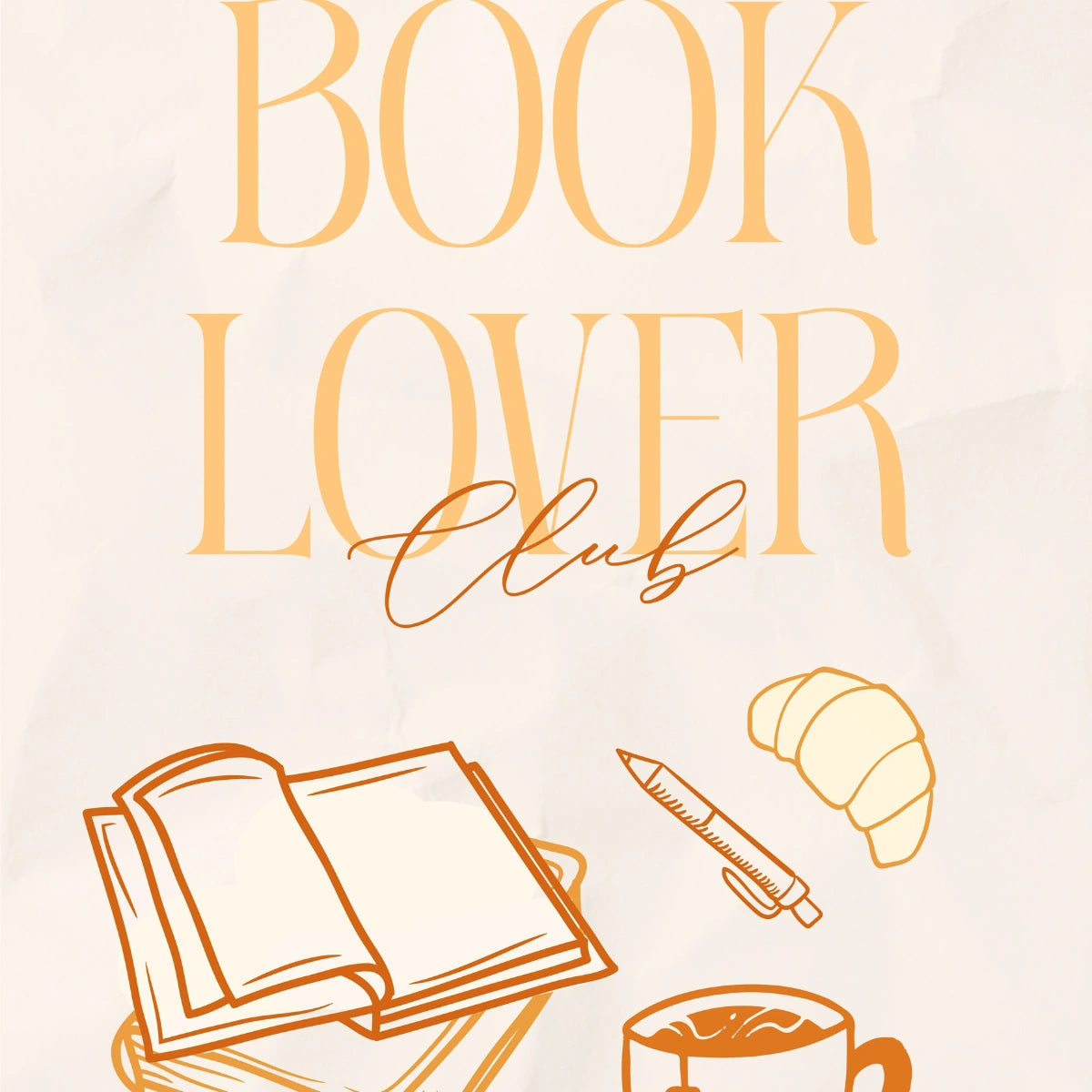 Book Lover Club Wall Art – Cozy Bookish Printable