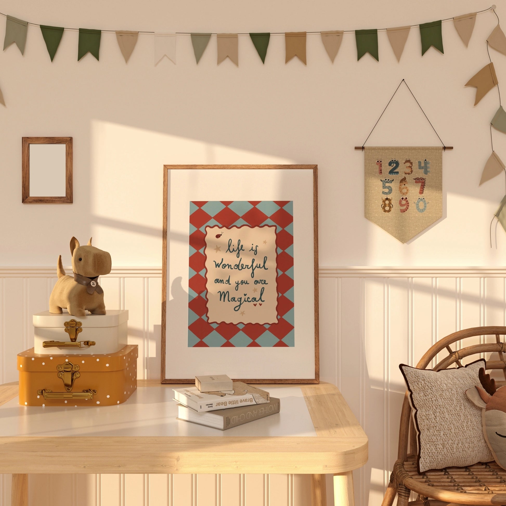 Life Is Wonderful Nursery Print