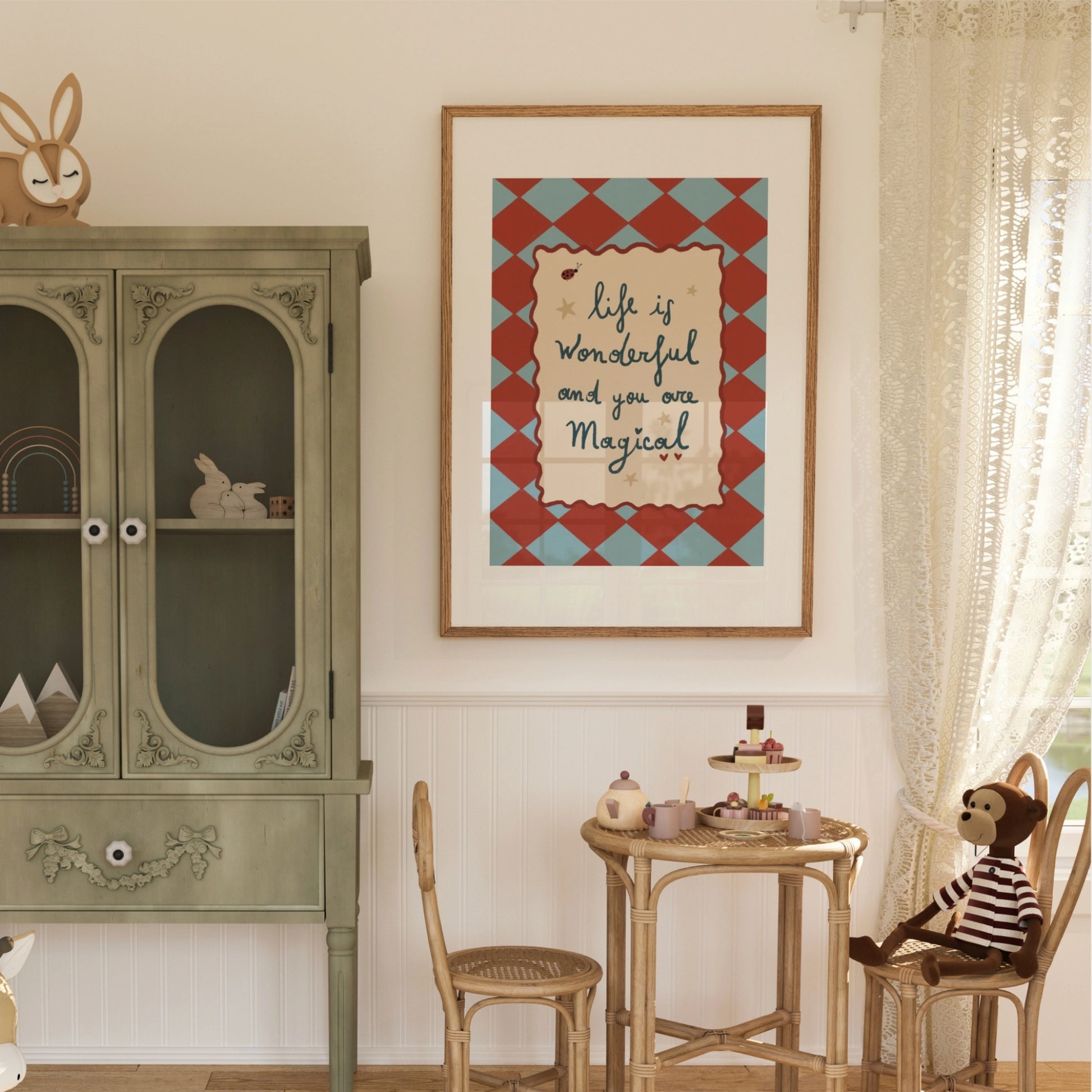 Life Is Wonderful Nursery Print