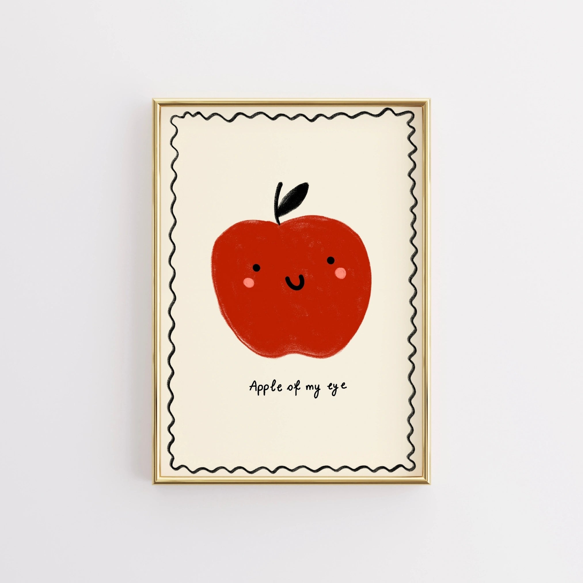 Apple of My Eye Wall Art – Cute Nursery Print