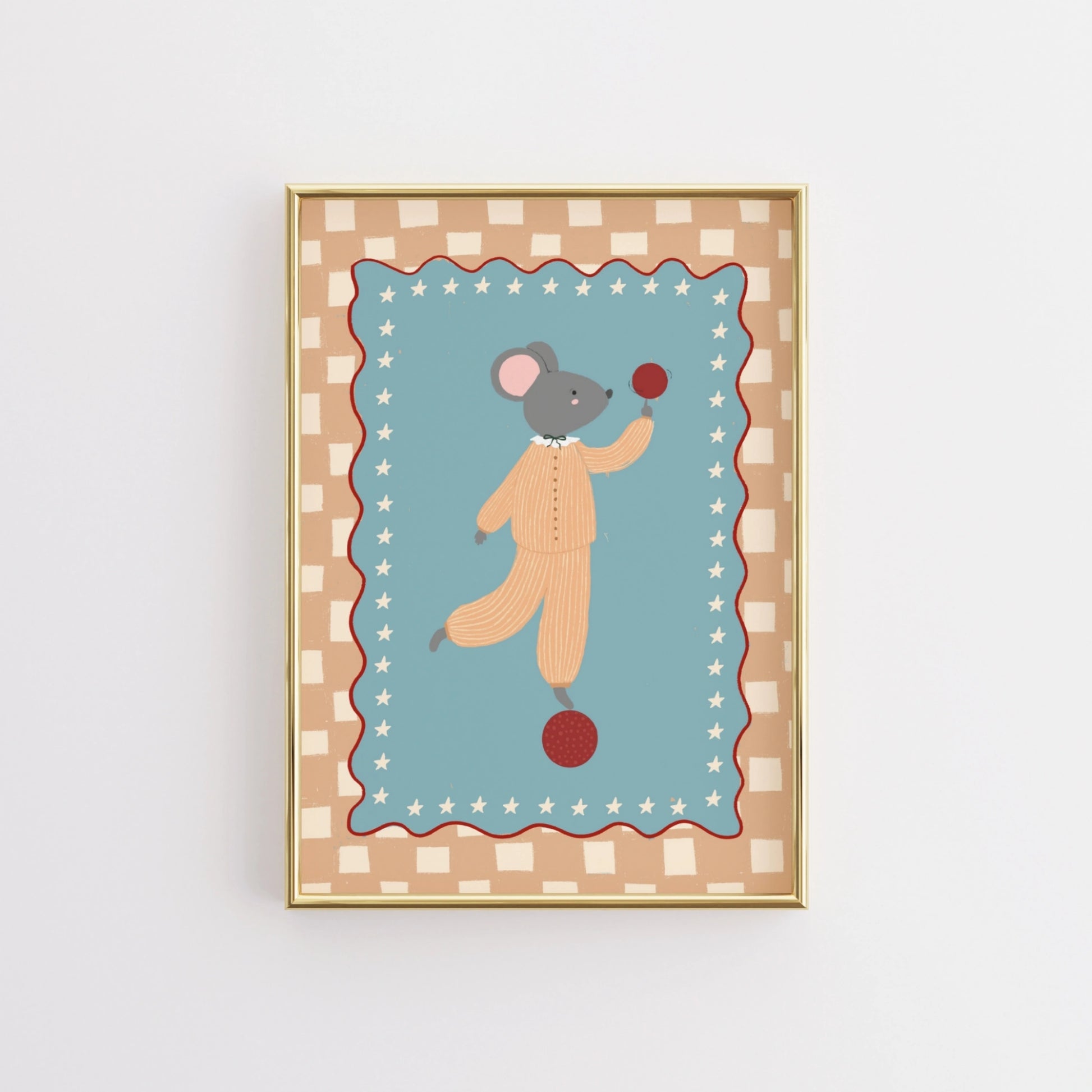 Circus Mouse Nursery Print