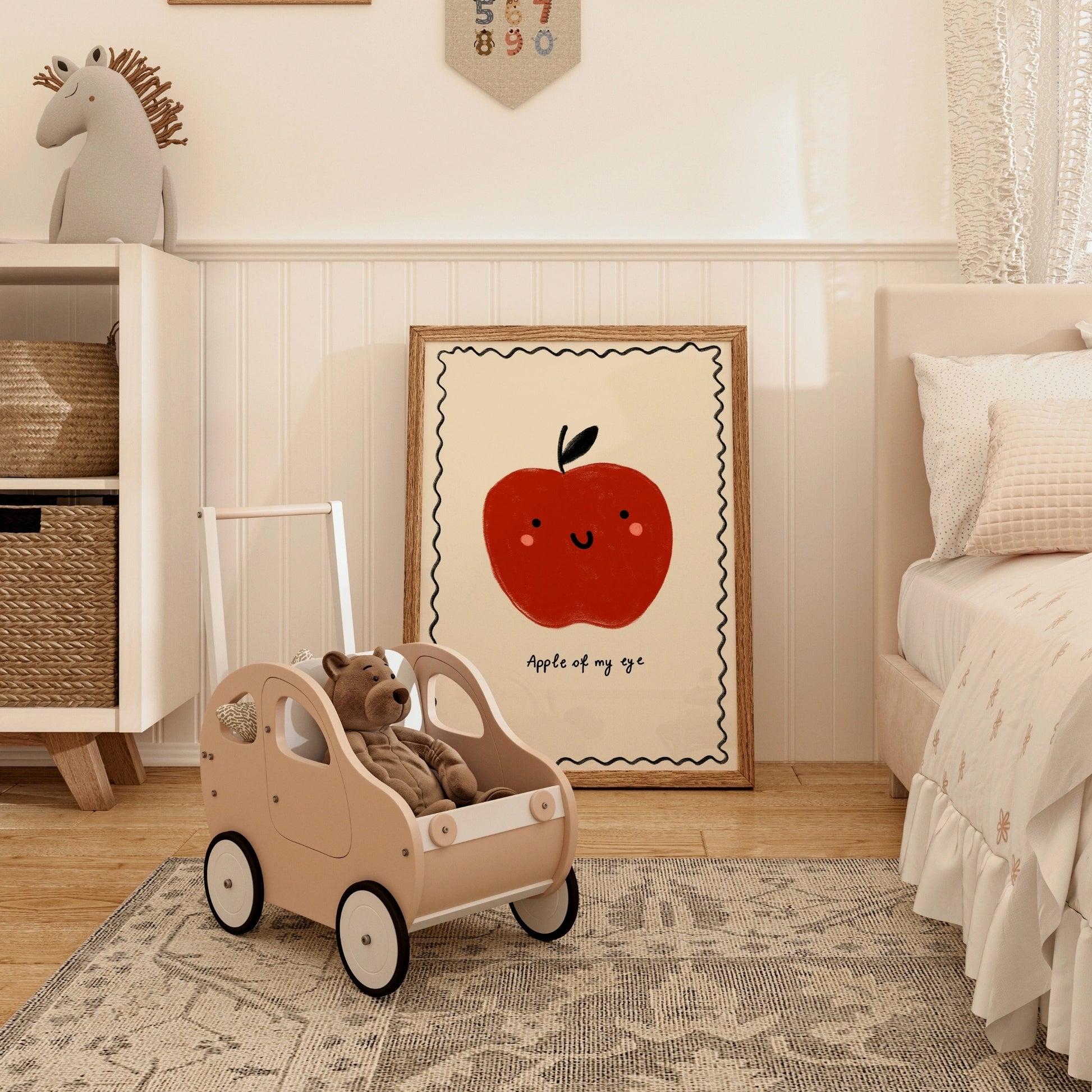 Apple of My Eye Wall Art – Cute Nursery Print