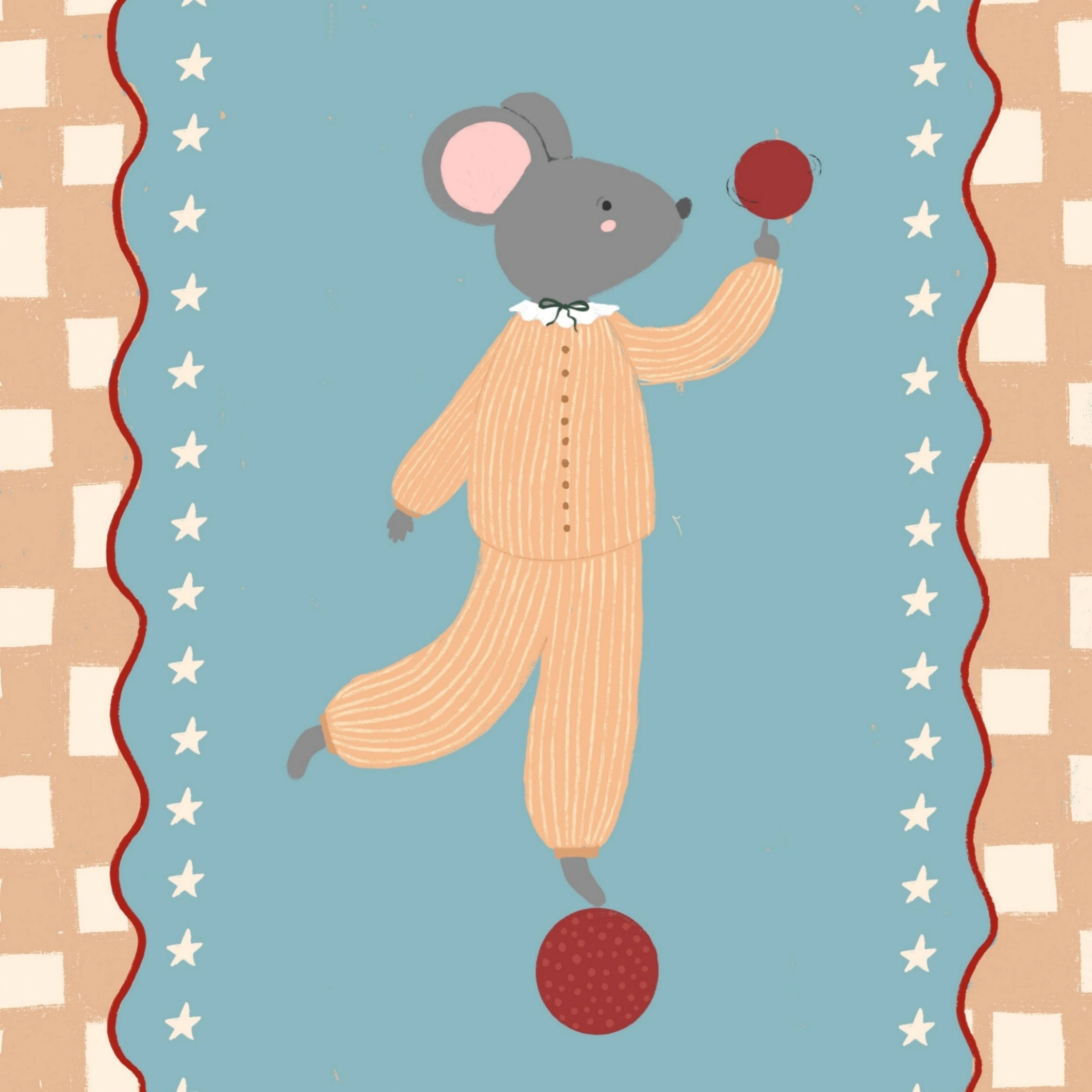 Circus Mouse Nursery Print