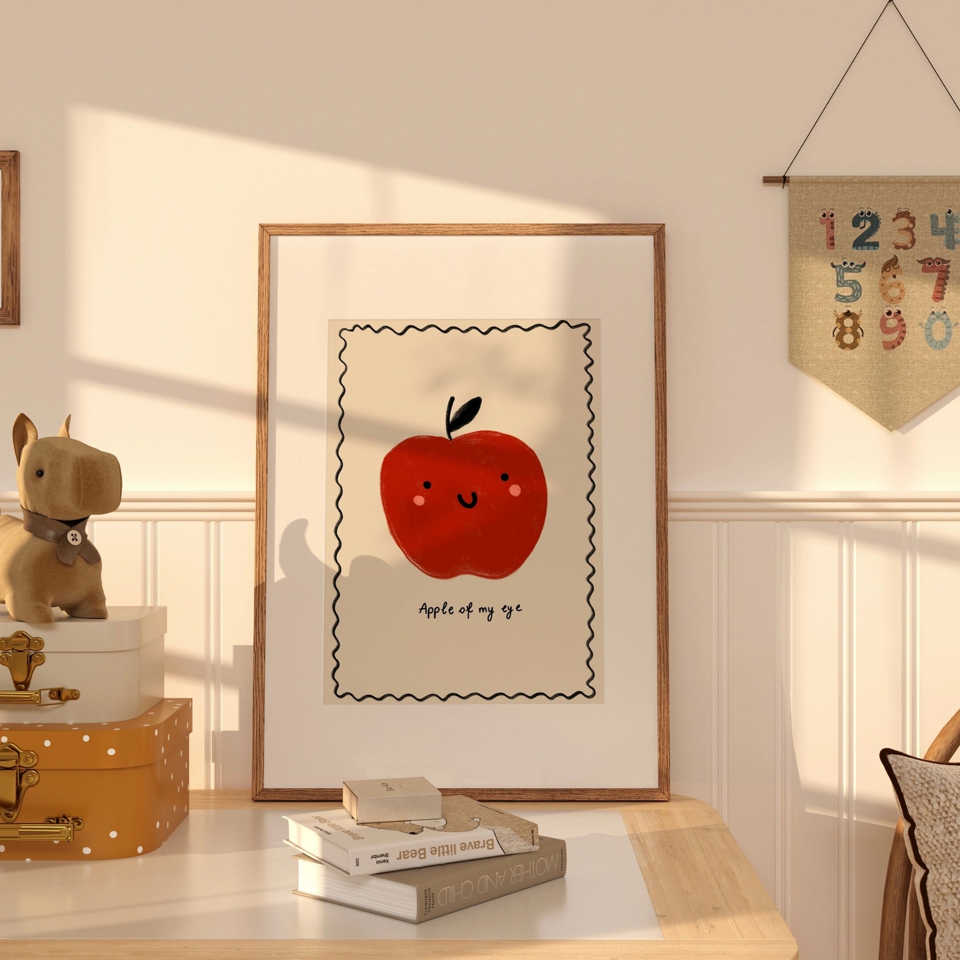 Apple of My Eye Wall Art – Cute Nursery Print