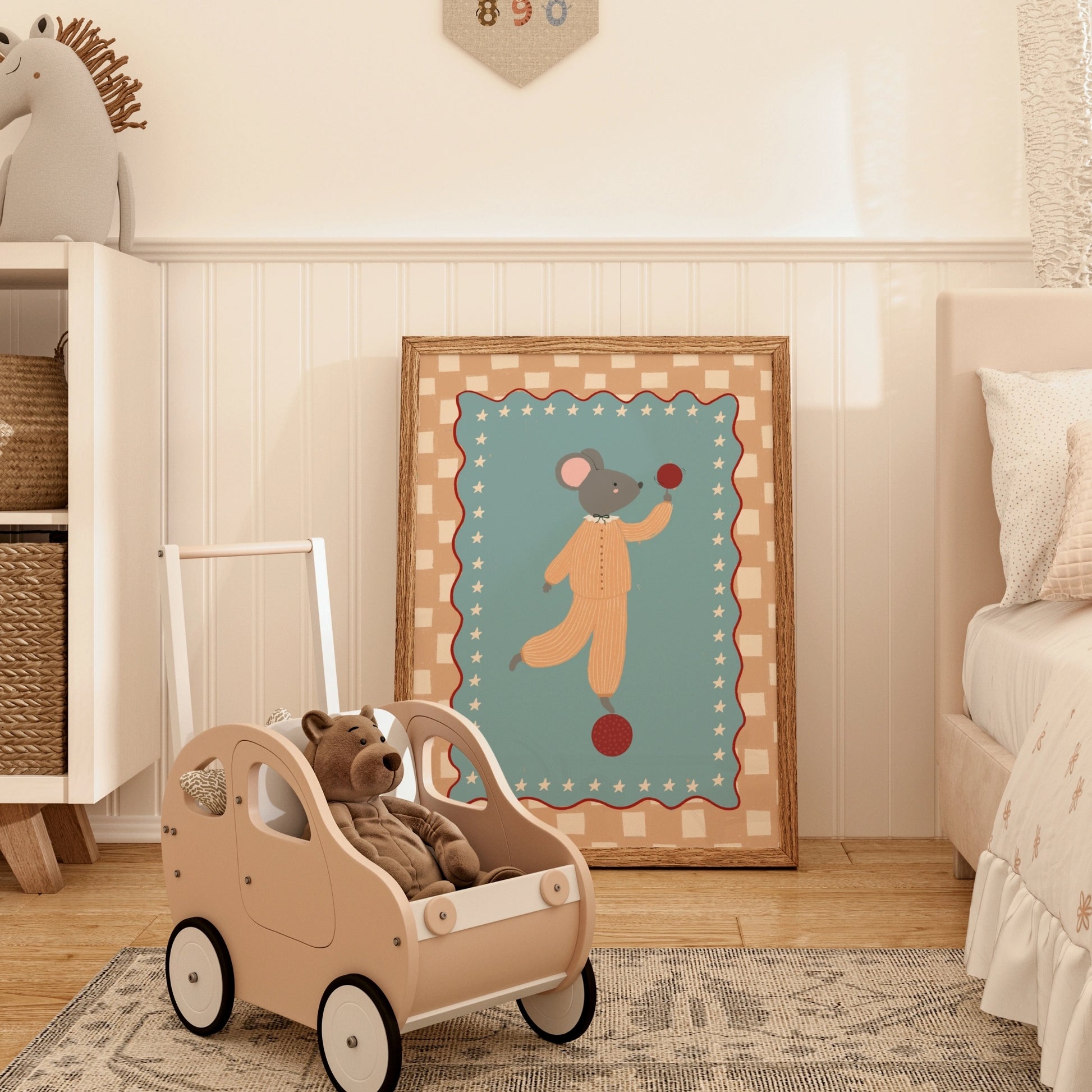 Circus Mouse Nursery Print