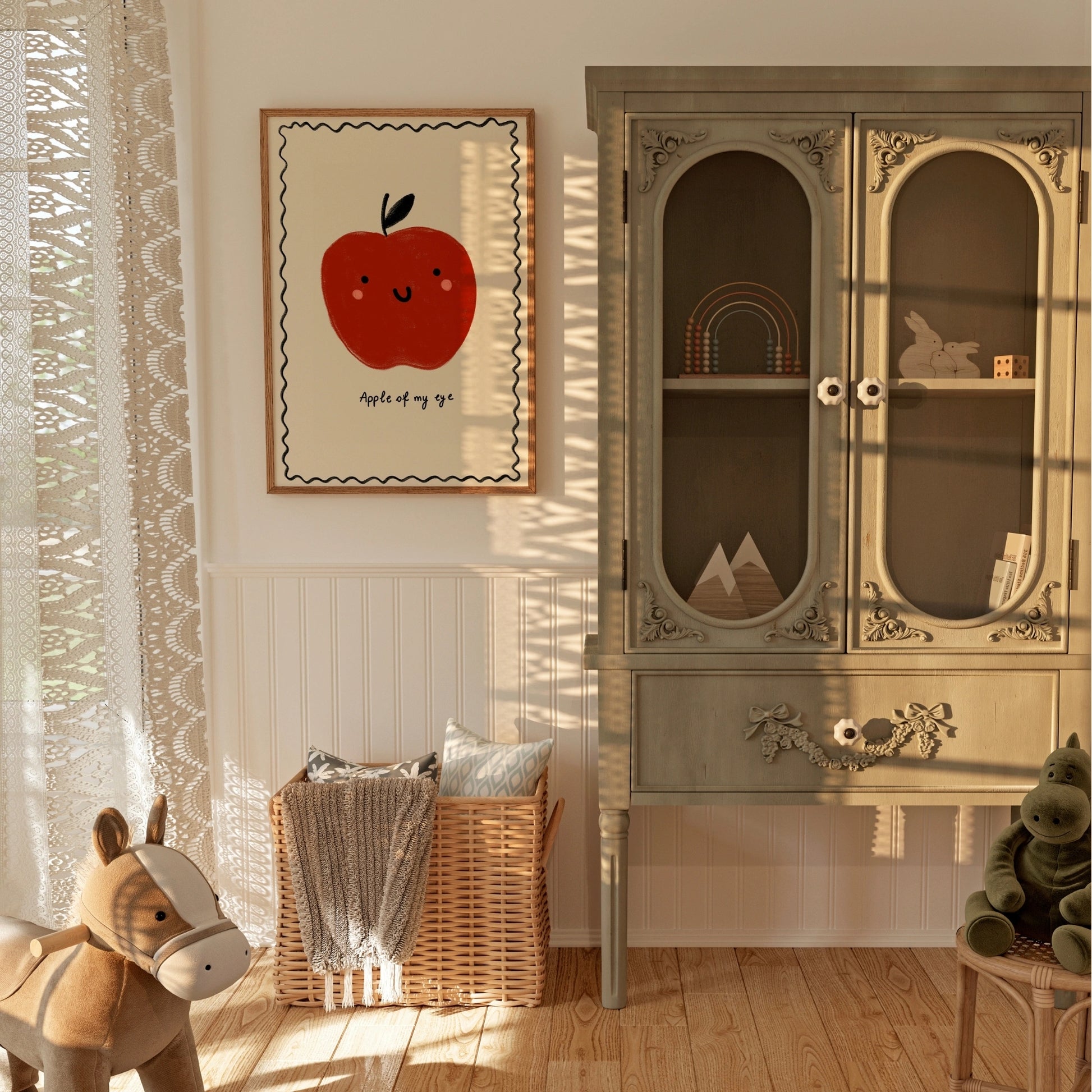 Apple of My Eye Wall Art – Cute Nursery Print