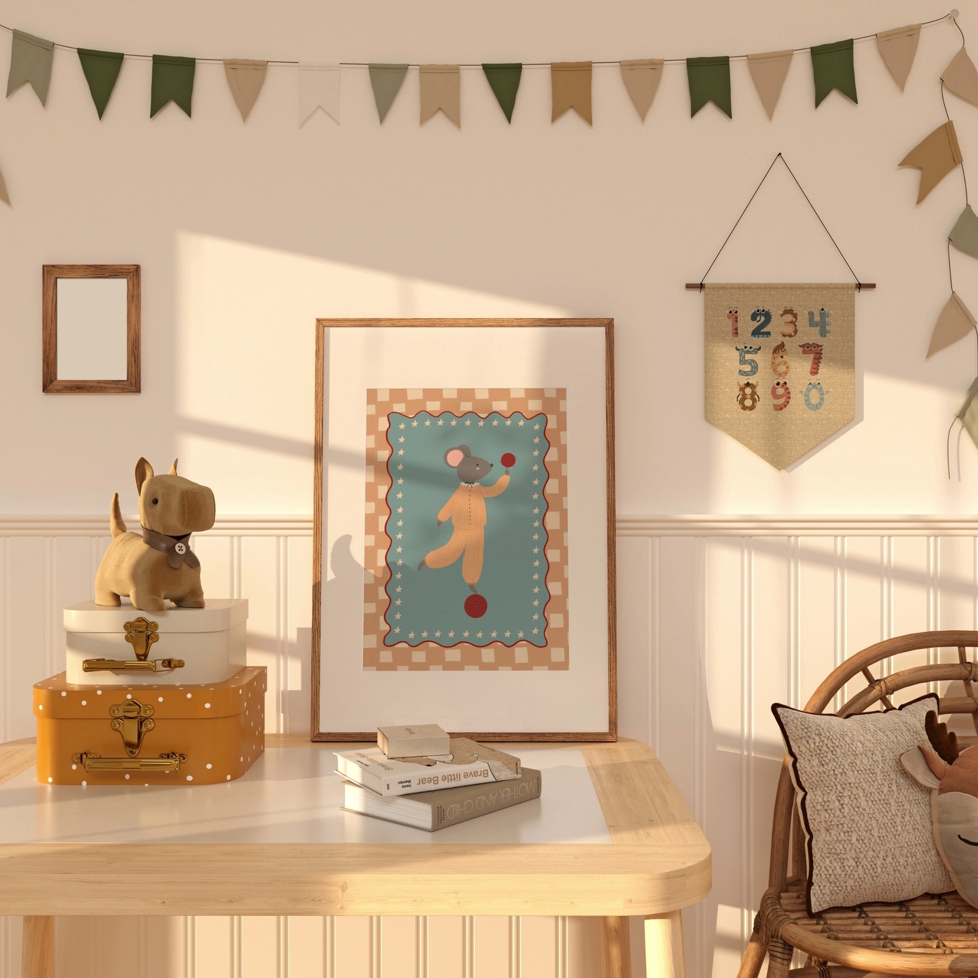 Circus Mouse Nursery Print