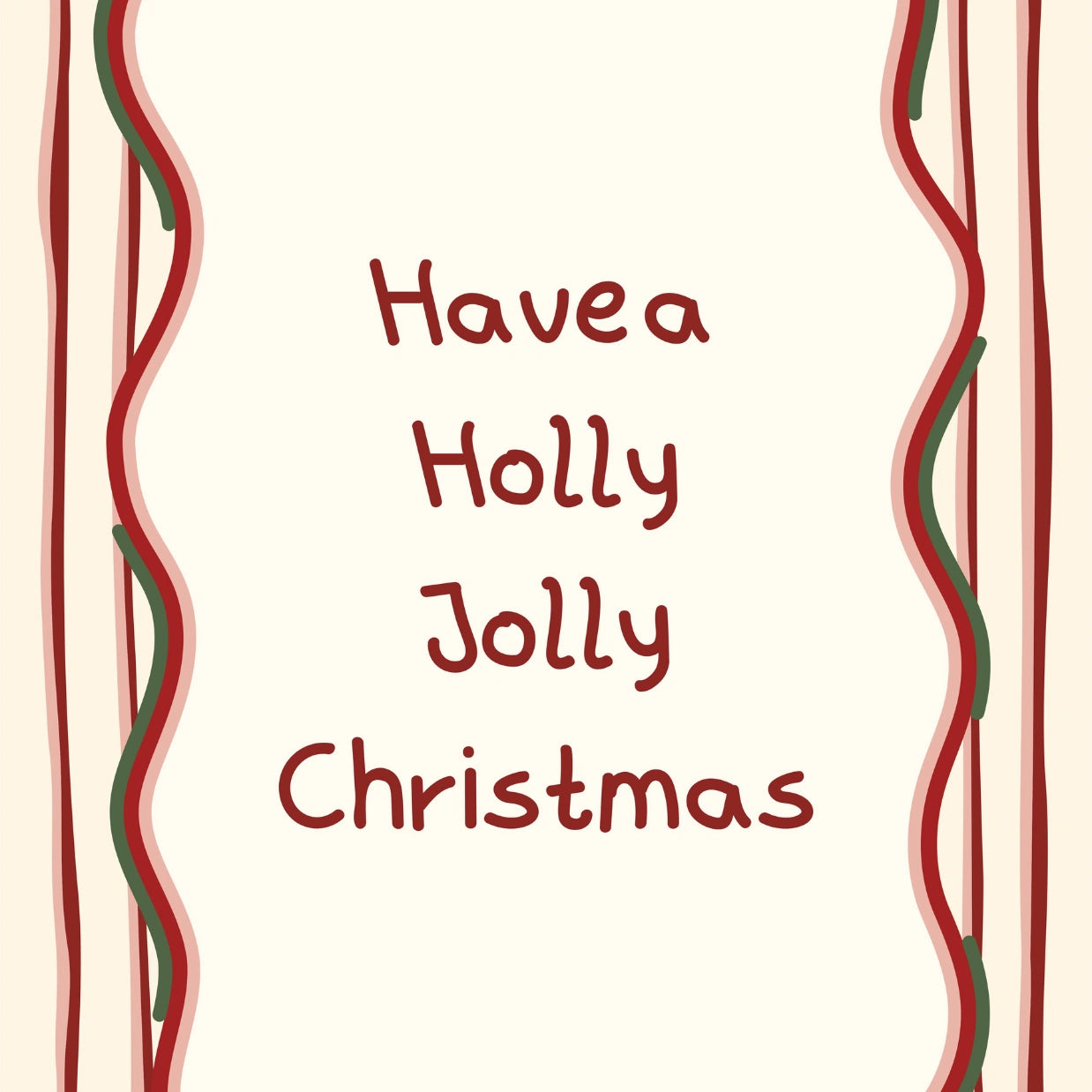 Holly Jolly Christmas Quote Poster