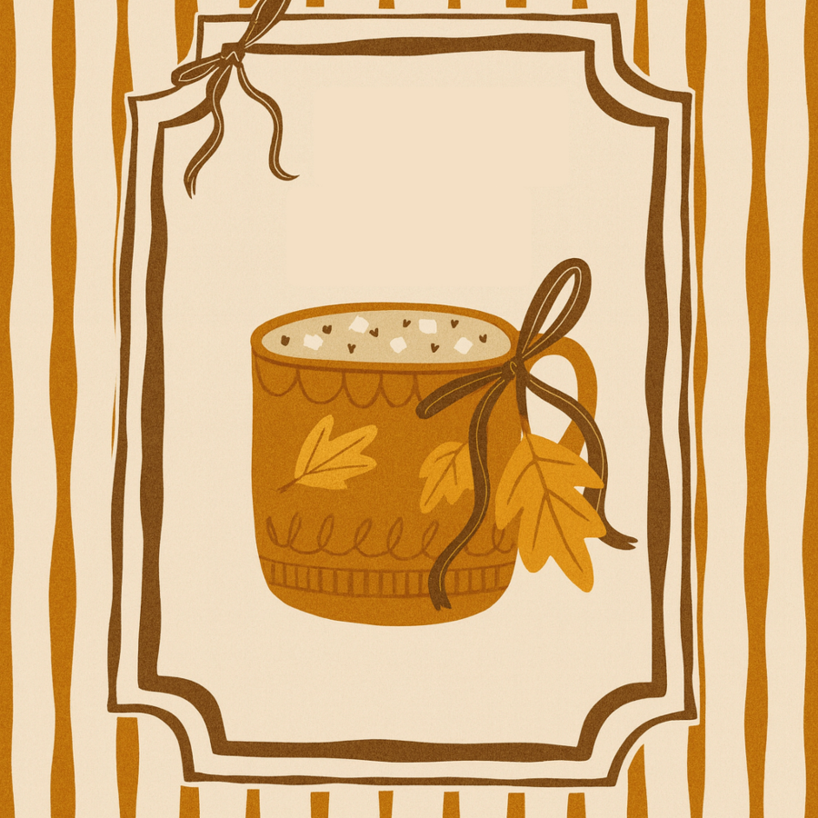 Autumn Mug Wall Art – Cozy Fall Kitchen Decor