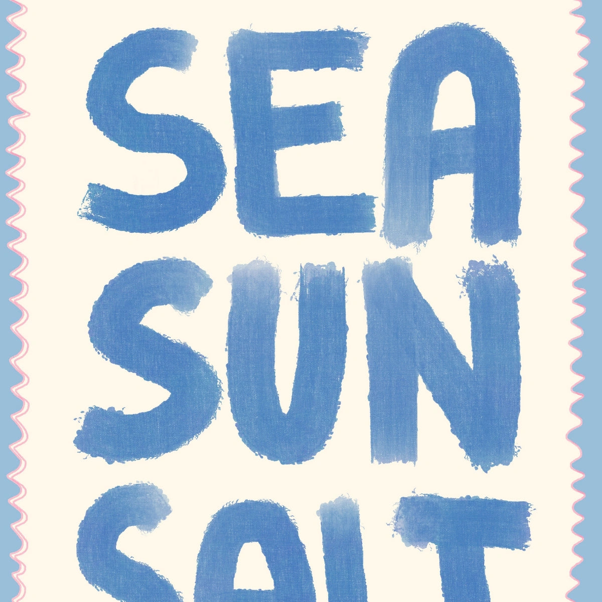 Sea Sun Salt Wall Art - Bold Coastal Print