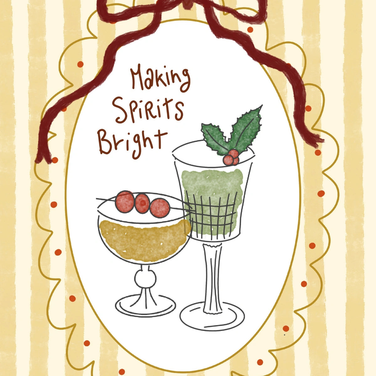 Making Spirits Bright Christmas Print