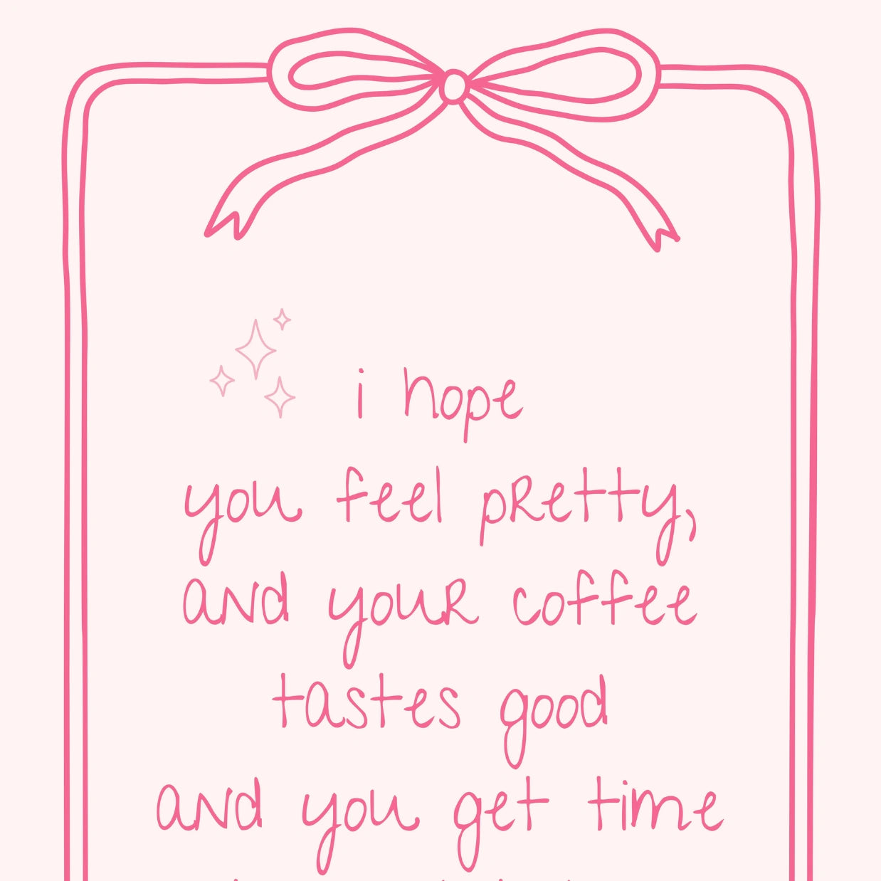 Feel Pretty  – Pink Bookish Quote Print