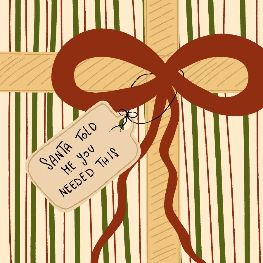 Retro Festive Present Print