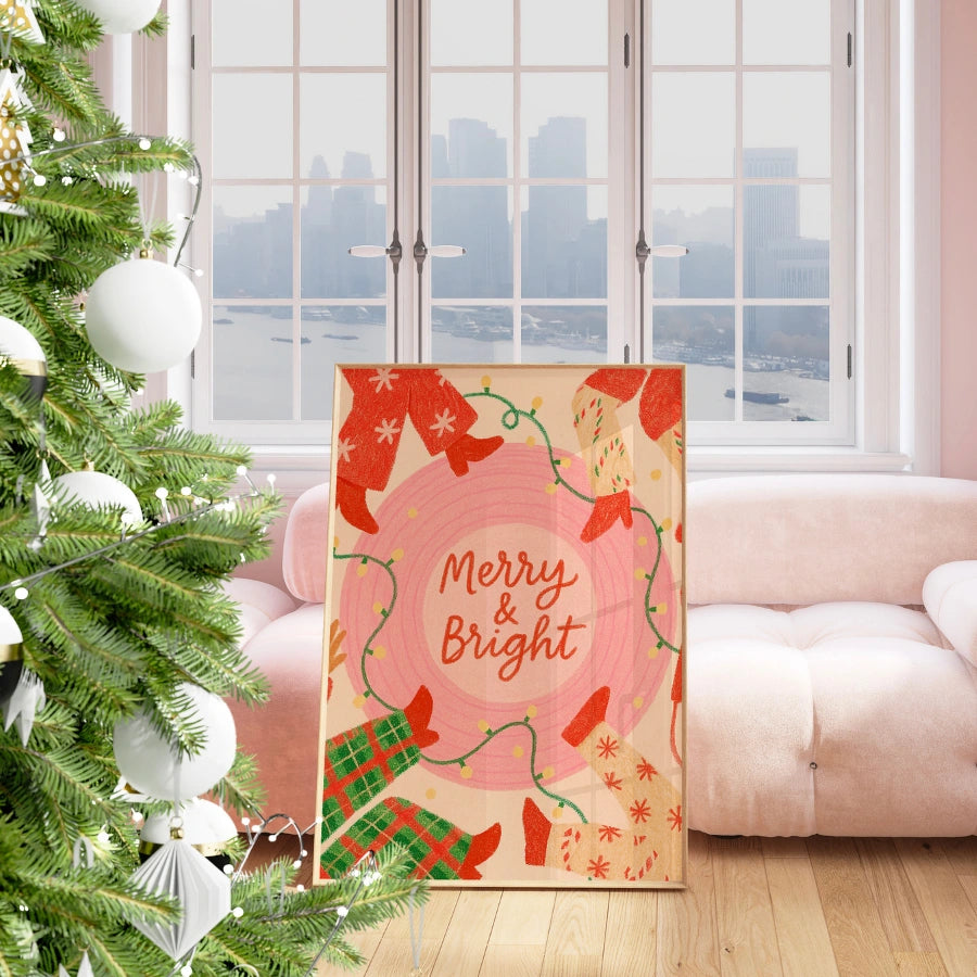 Merry and Bright – Cozy Holiday Pajama Print