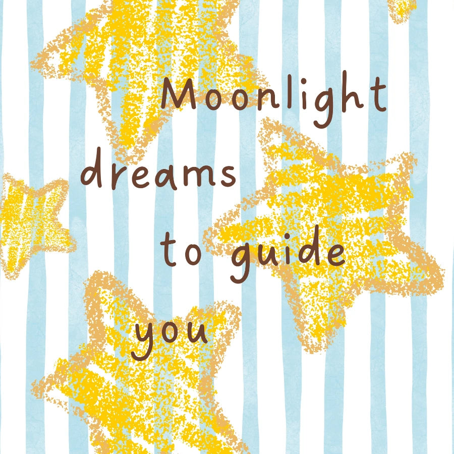 Moonlight Dreams Nursery Print - Starry Night Wall Art for Kids