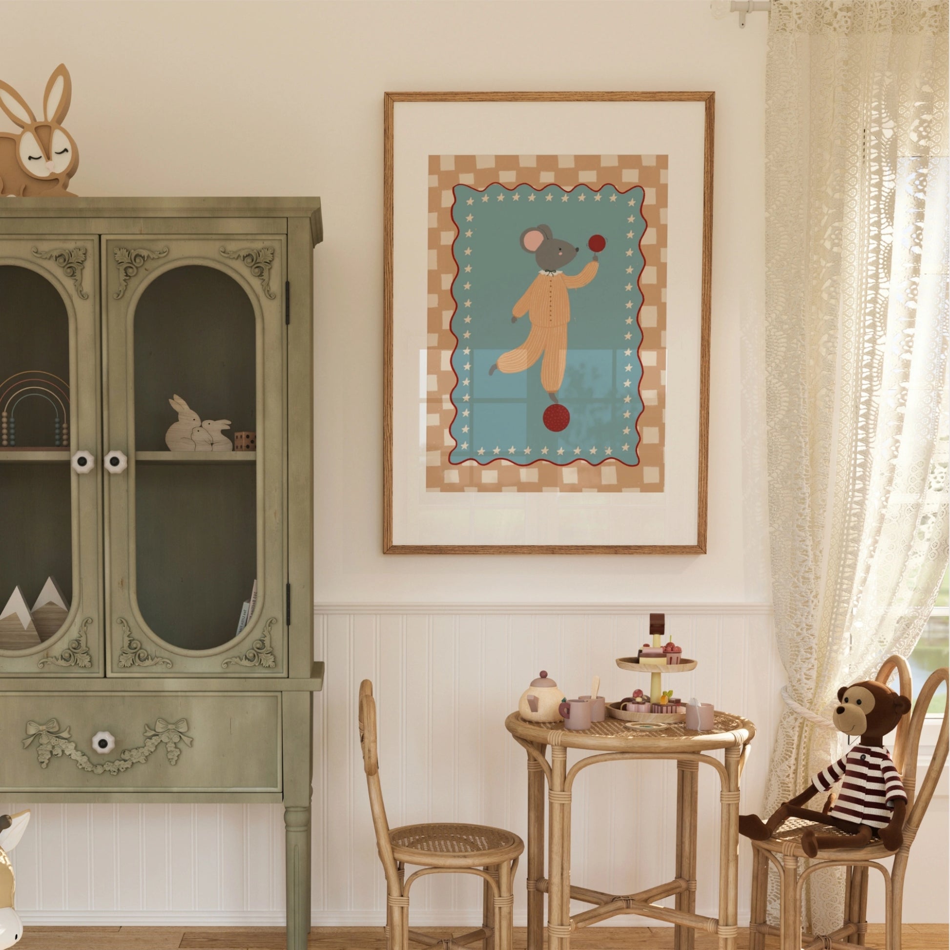 Circus Mouse Nursery Print