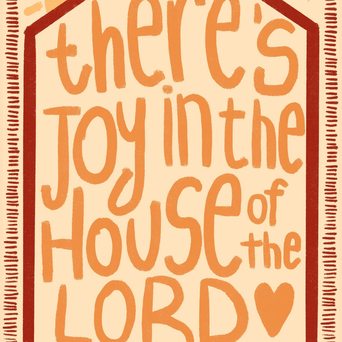 Joy in the House of the Lord Print – Christian Wall Art