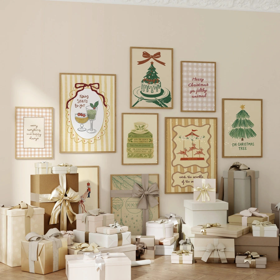 Handmade Cozy Christmas Decor, over 100 prints