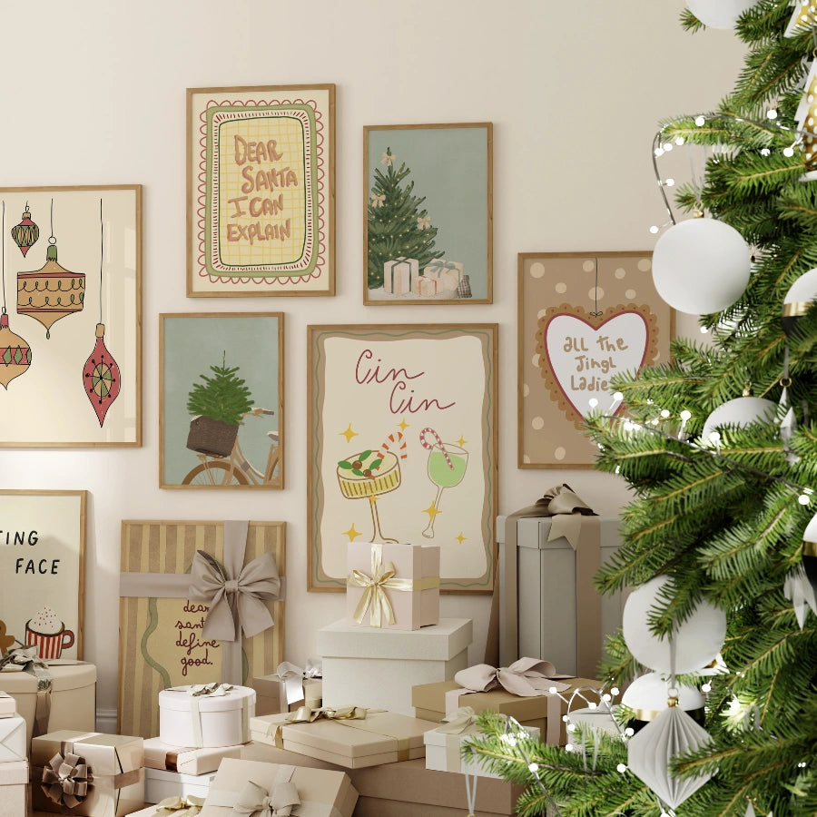 Handmade Cozy Christmas Decor, over 100 prints