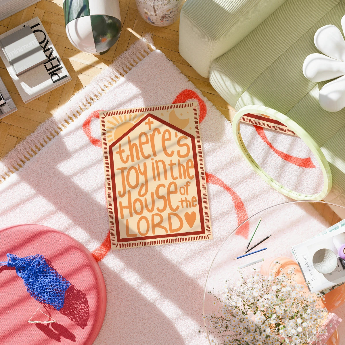 Joy in the House of the Lord Print – Christian Wall Art