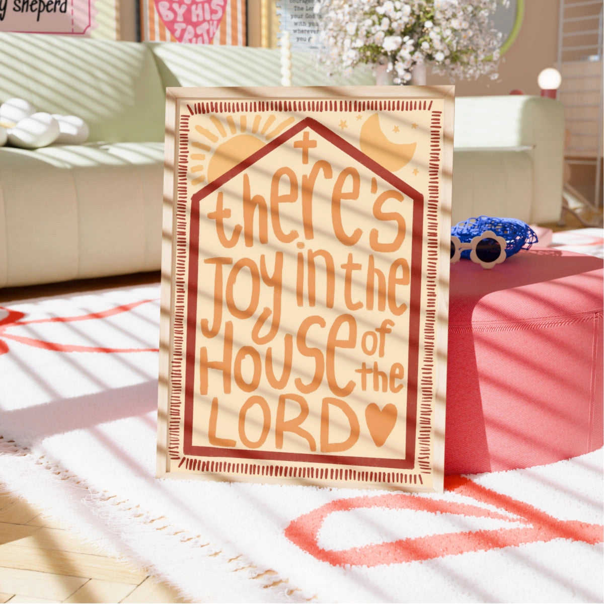 Joy in the House of the Lord Print – Christian Wall Art