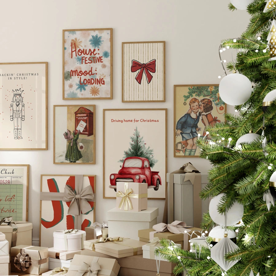 Handmade Scandi Christmas Decor, over 100 prints
