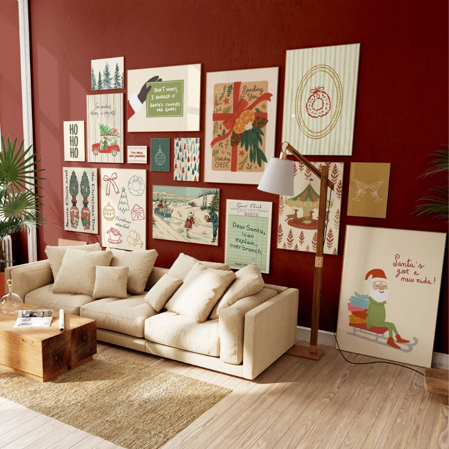 Handmade Scandi Christmas Decor, over 100 prints