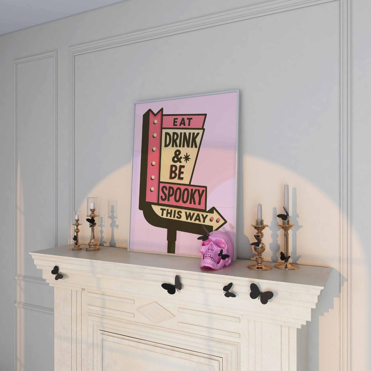 Eat Drink & Be Spooky – Retro Halloween Print