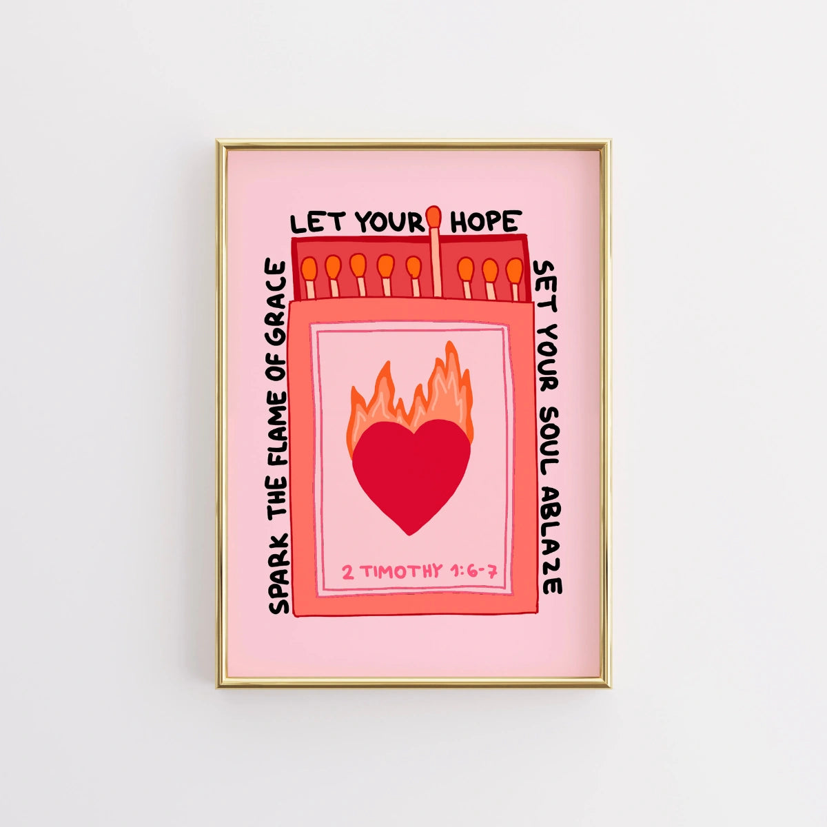 Let Your Hope Print – Christian Matchbox Art