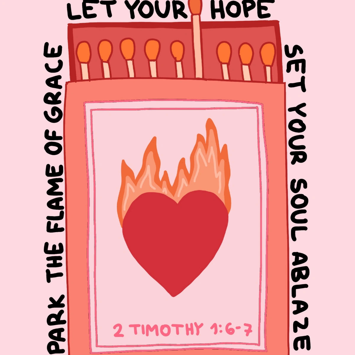 Let Your Hope Print – Christian Matchbox Art
