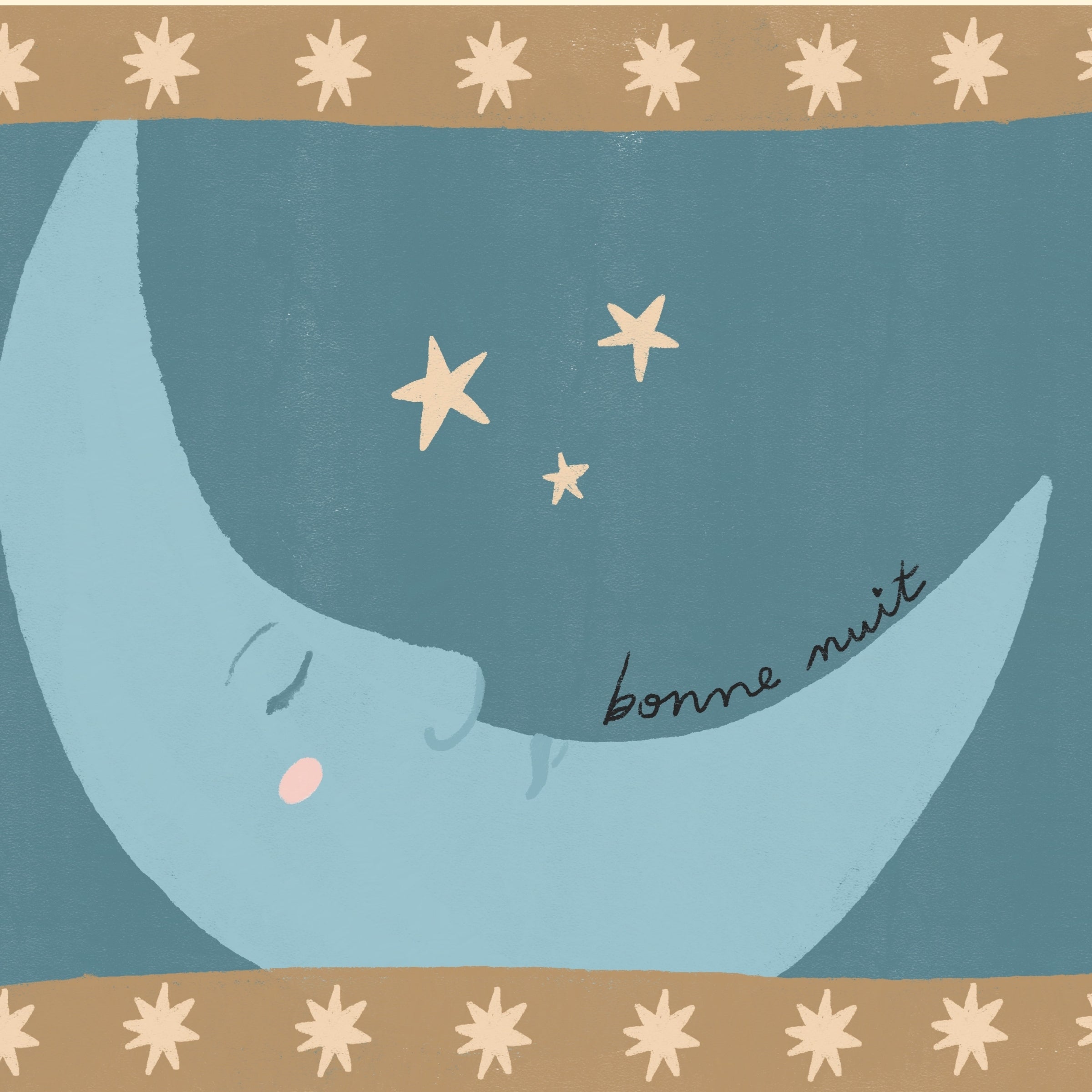 Bonne Nuit Moon Print