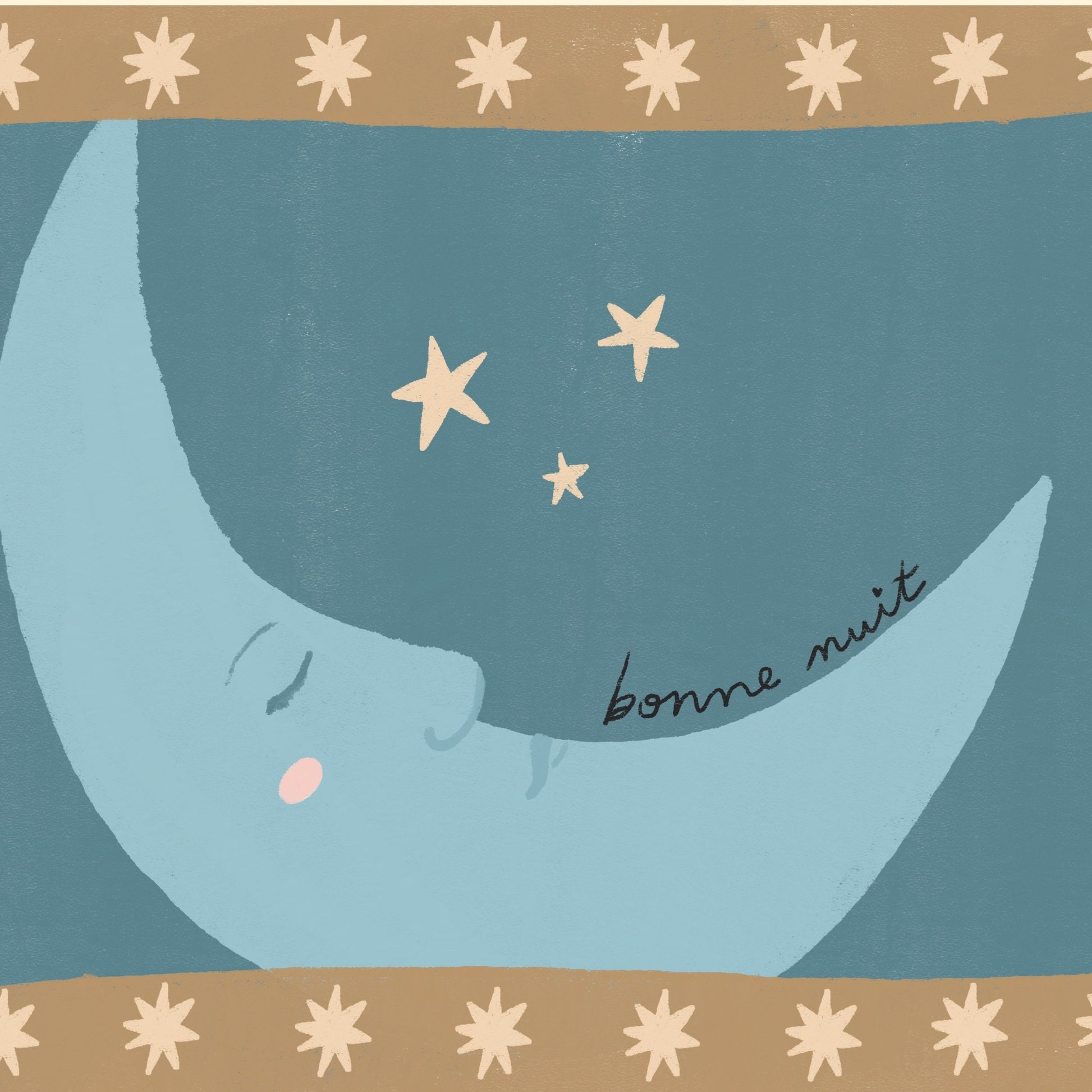Bonne Nuit Moon Print