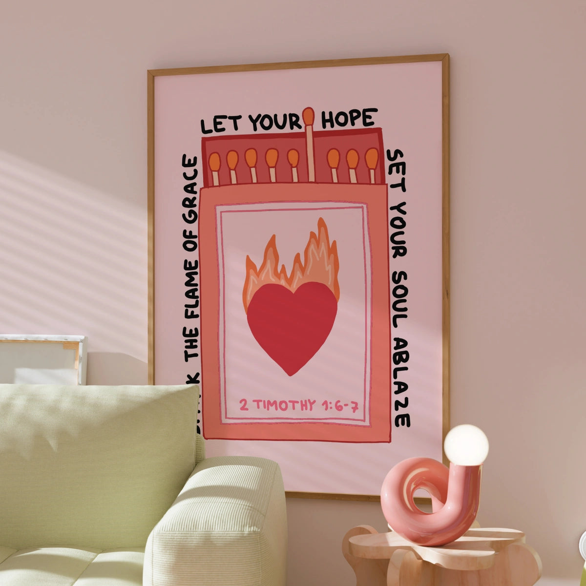 Let Your Hope Print – Christian Matchbox Art