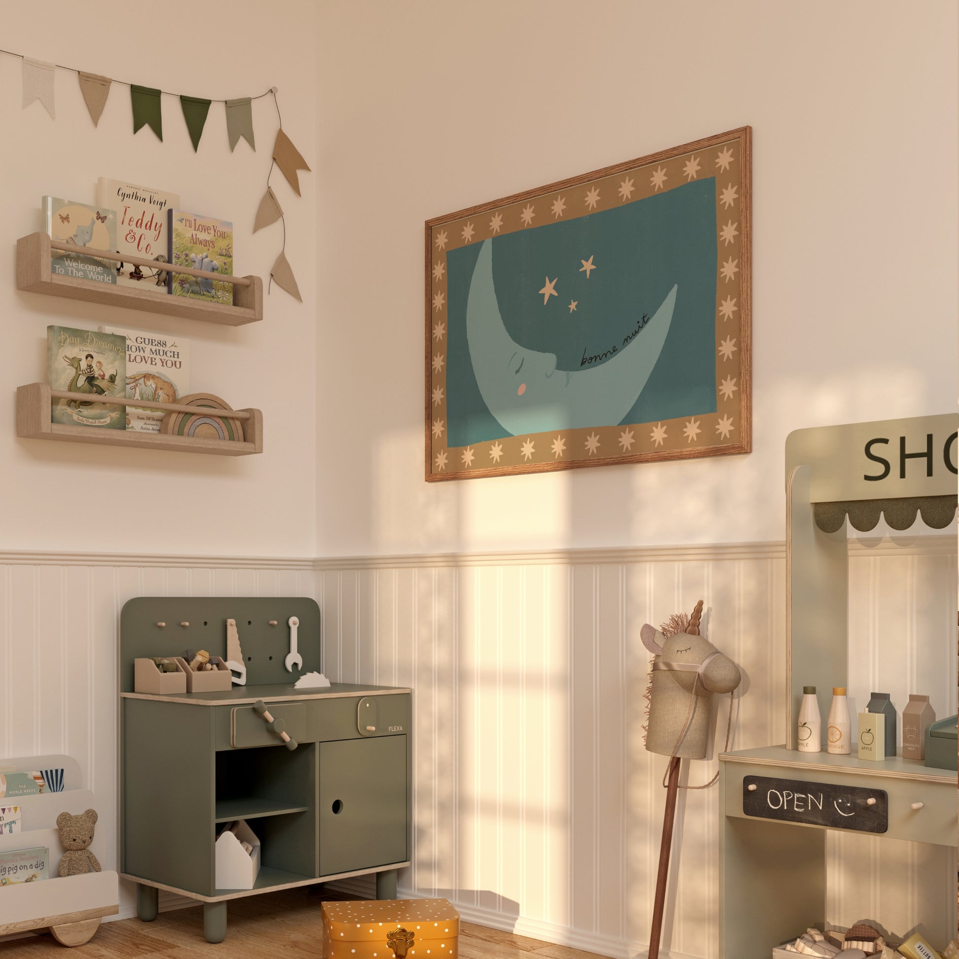 Bonne Nuit Moon Print