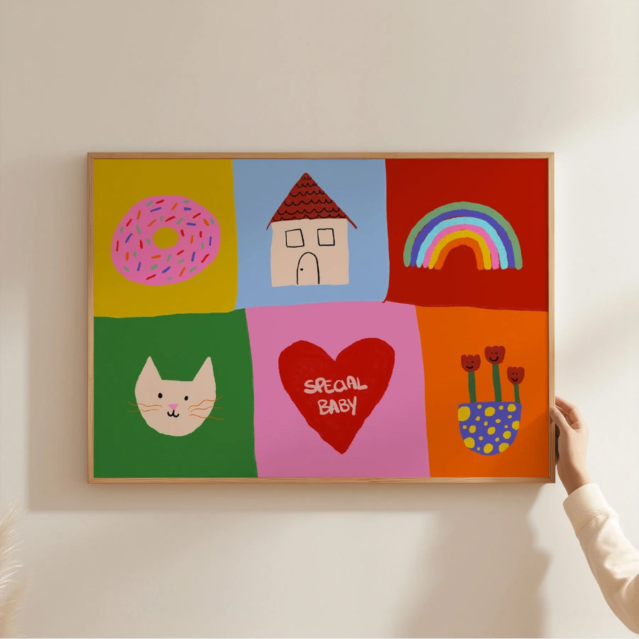 Special Baby Nursery Print – Cute Colorful Wall Art for Kids