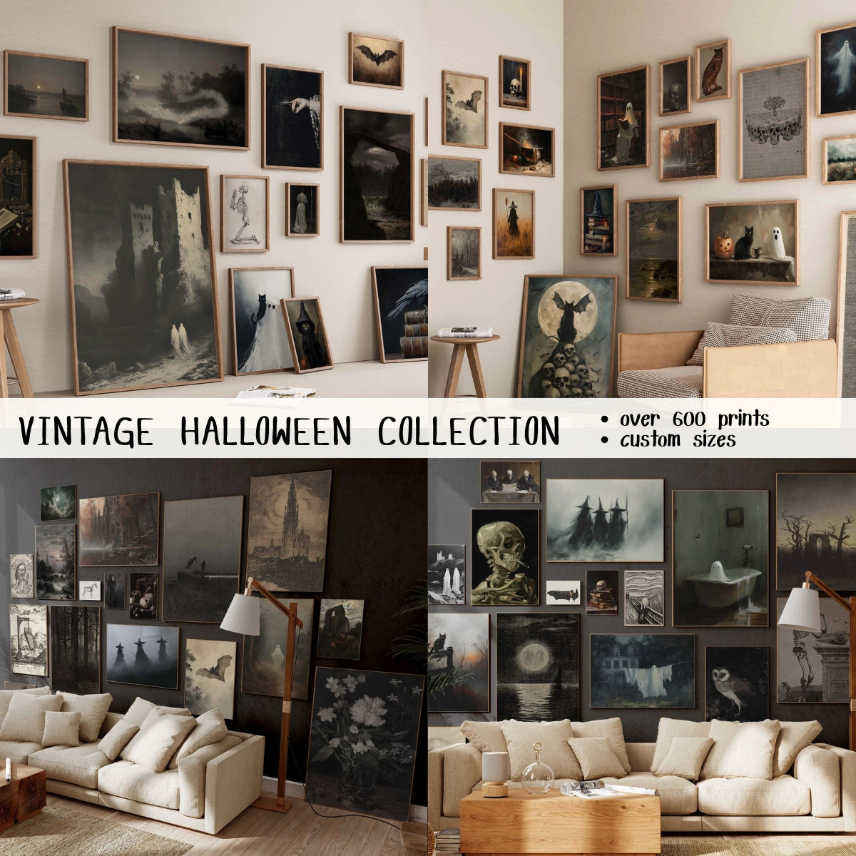 Halloween Wall Art Bundle, 1370+ Prints
