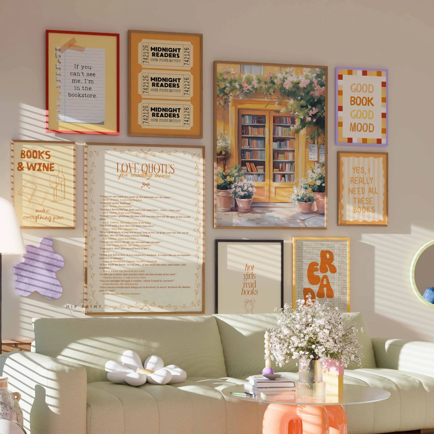 Handmade Whole Bookish Decor, over 400 prints