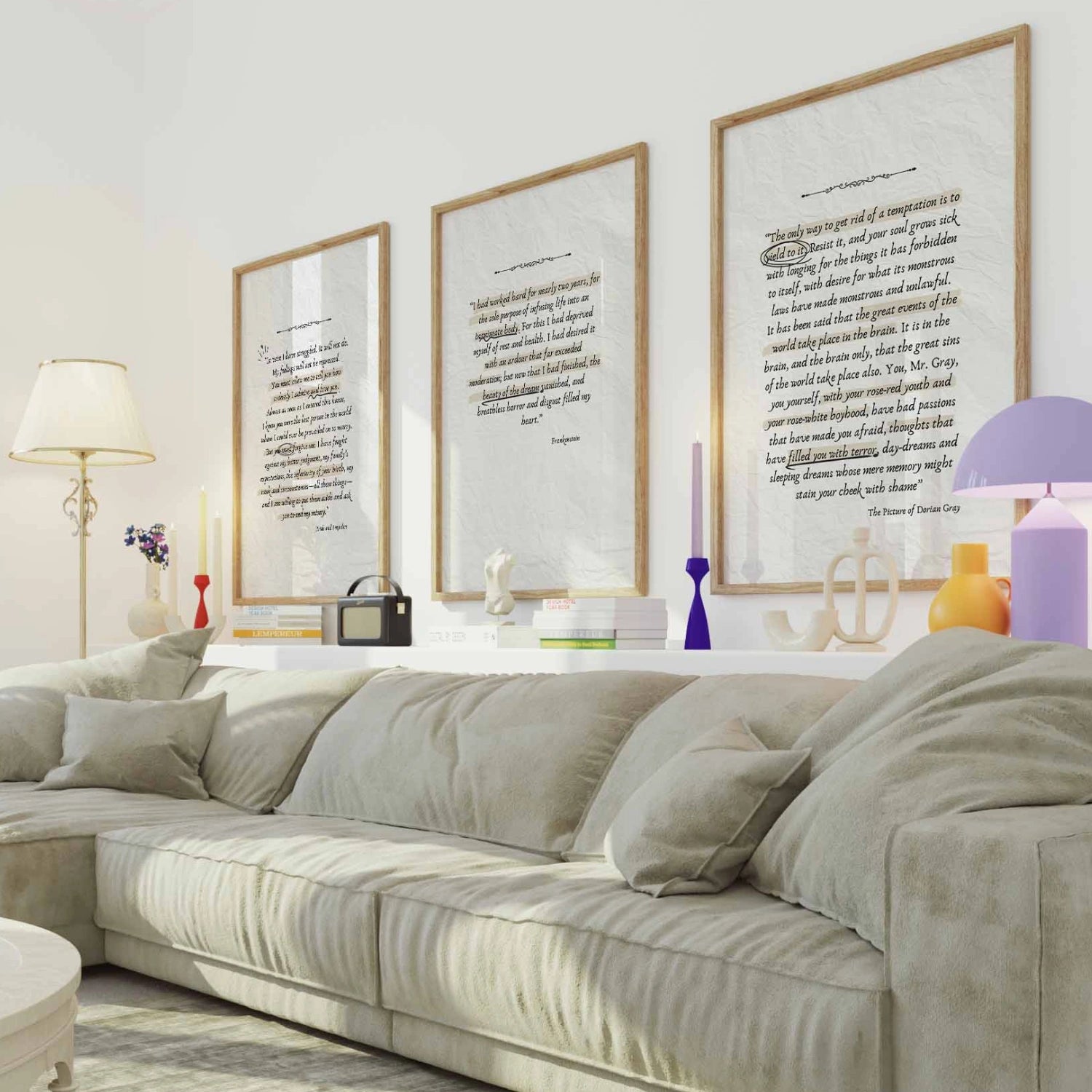 Handmade Dark Academia Bookish Decor, over 70 prints