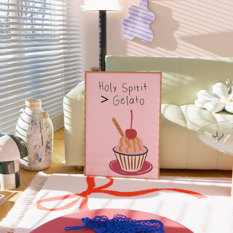 Holy Spirit Christian Wall Art – Funny Bible Verse Print