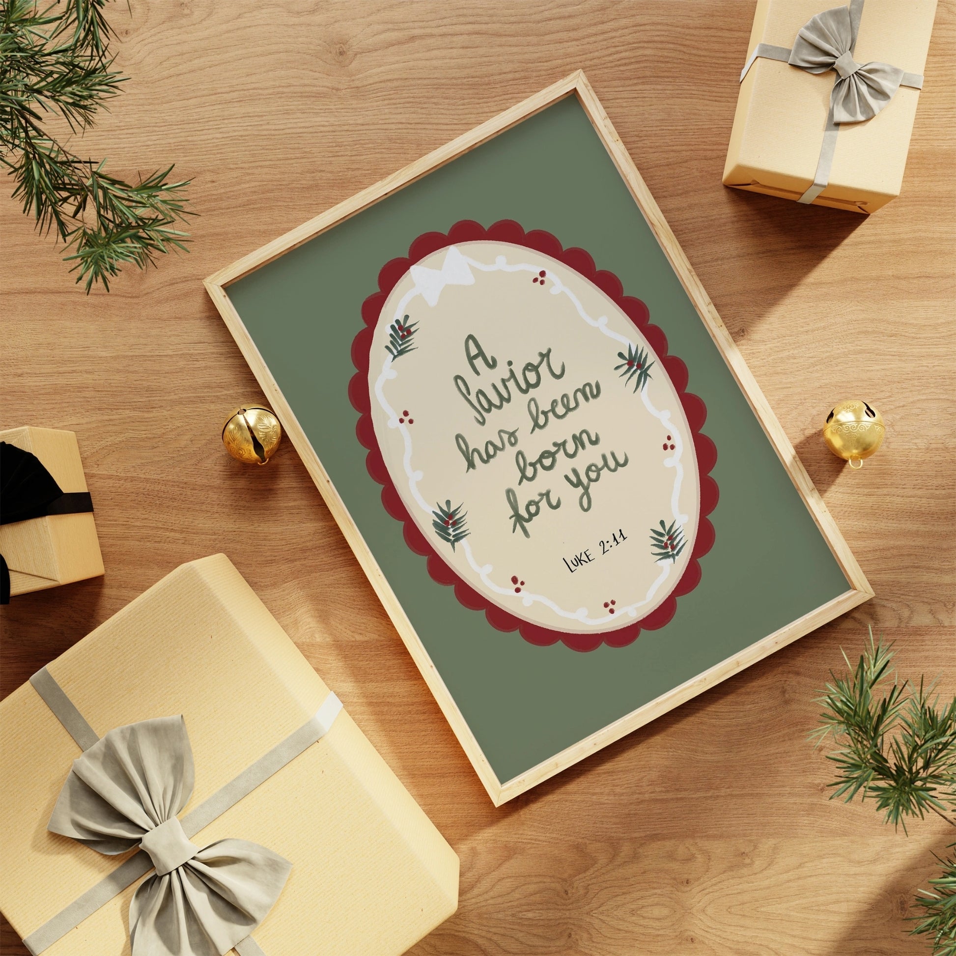 A Savior Has Been Born for You Christmas Print