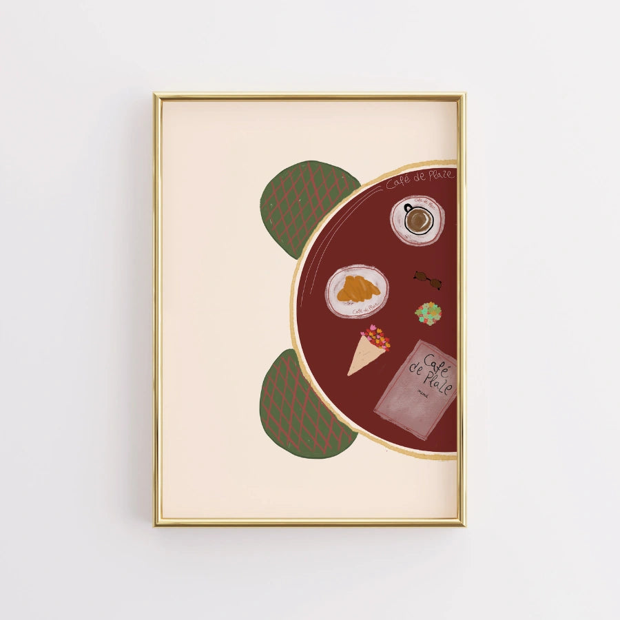 Café de Flore Paris Print – French Café Wall Art