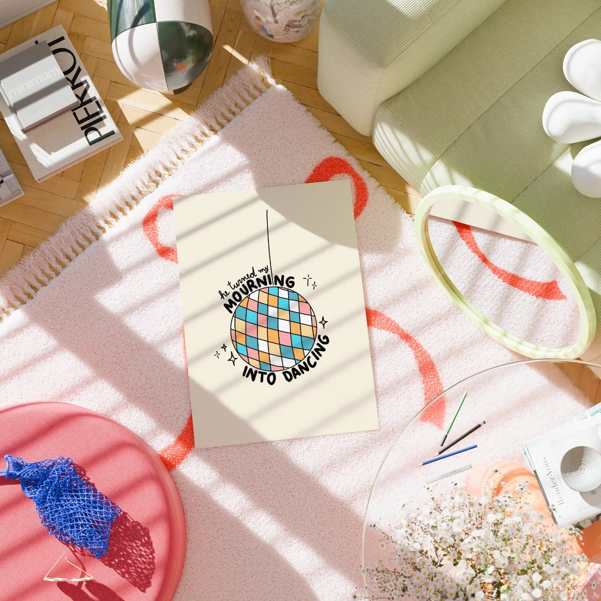 Mourning Into Dancing Print – Christian Disco Ball Wall Art