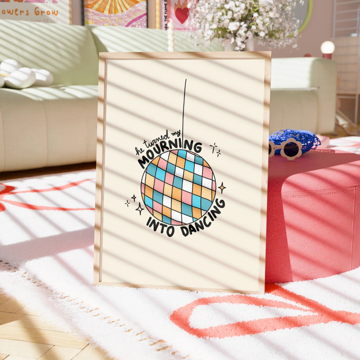 Mourning Into Dancing Print – Christian Disco Ball Wall Art